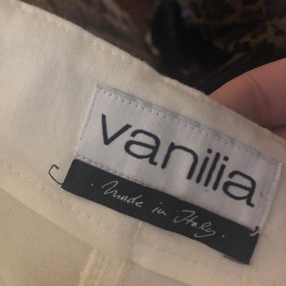 Vintage white high waisted pants with zippers - Picture 7 of 7